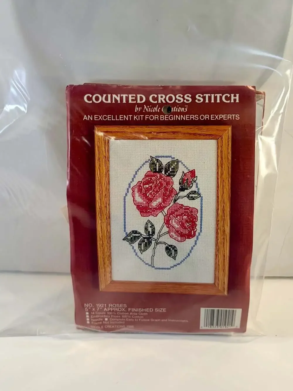 Nicole Creations Counted Cross Stitch Kits No. 1921 Roses and No. 1920 Blue Jays